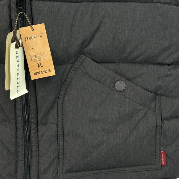 Jeremiah Reversible Down Vest Western 2 in 1 Mens XL Gray Gorp Southwest NEW - Picture 4 of 11